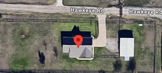 Aerial view of 6005 Hawkeye Road